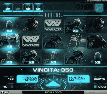 Sbarca sui Casino AAMS la slot machine Aliens: in palio oltre 500.000€!