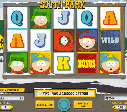 Vinti oltre 20.000€ sulla slot machine South Park