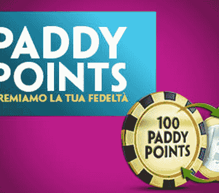 Paddy Points: il programma fedeltà di Paddy Power che premia con ricchi premi