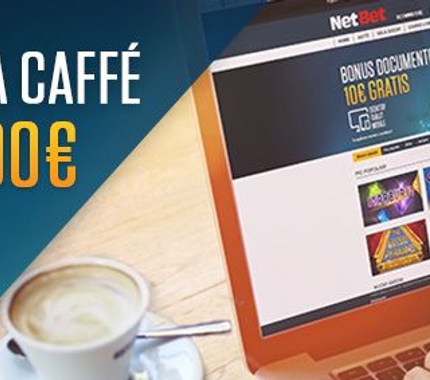 NetBet, ricaricati con Coffee Break e ottieni un bonus fino a 100 euro