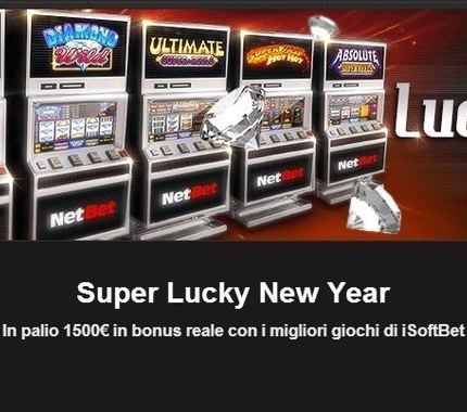 Super Lucky New Year: a Capodanno 1500 euro in bonus reale