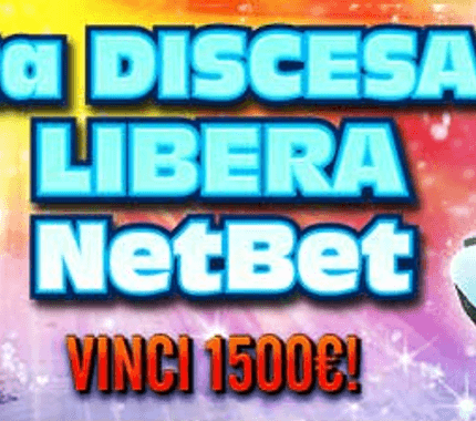 Discesa Libera 2 NetBet: fino a 1.500€ in palio