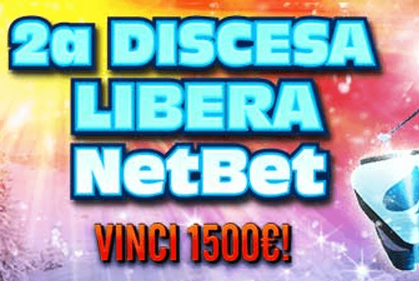 Discesa Libera 2 NetBet: fino a 1.500€ in palio