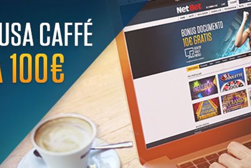 NetBet, ricaricati con Coffee Break e ottieni un bonus fino a 100 euro