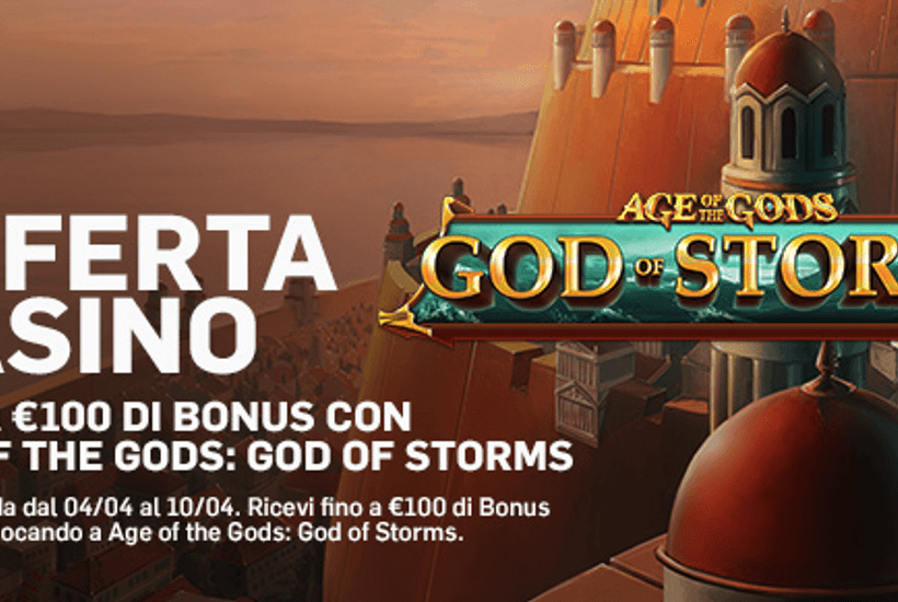 Sfida gli dei con la slot Age of the Gods: God of Storm