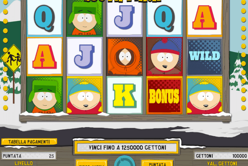 Vinti oltre 20.000€ sulla slot machine South Park