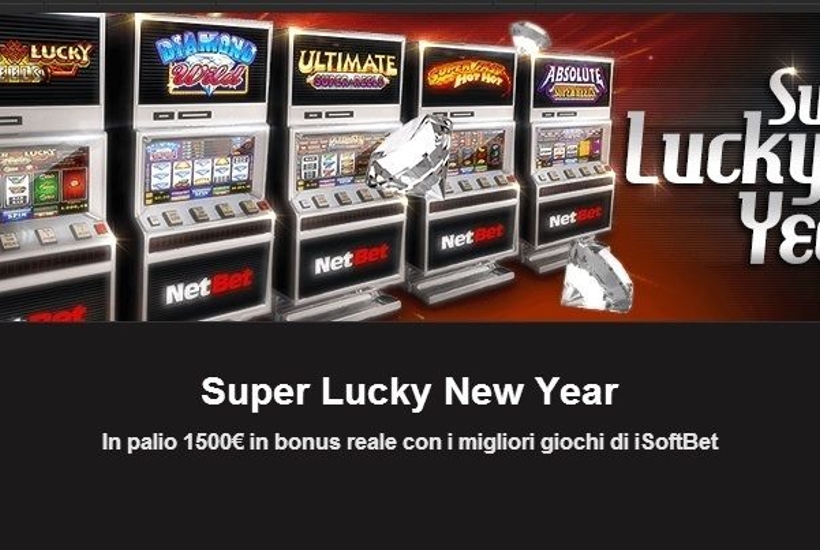 Super Lucky New Year: a Capodanno 1500 euro in bonus reale