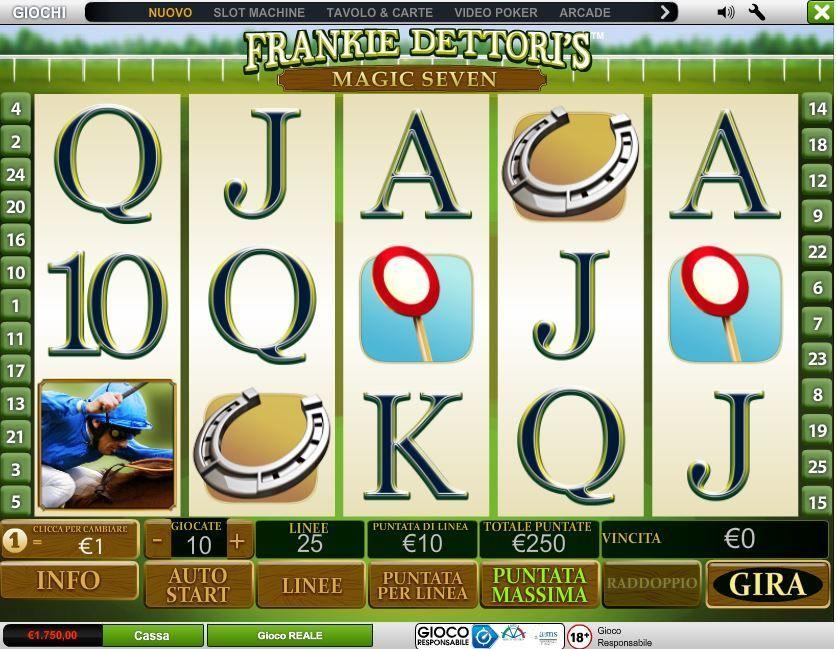Frankie Dettori's 7 slot game