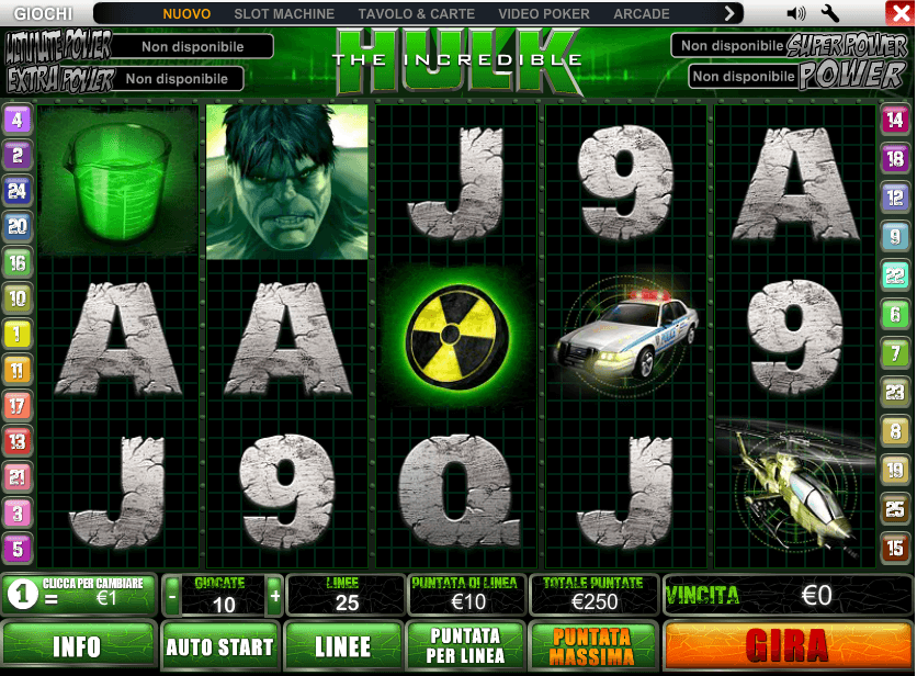 Hulk slot game