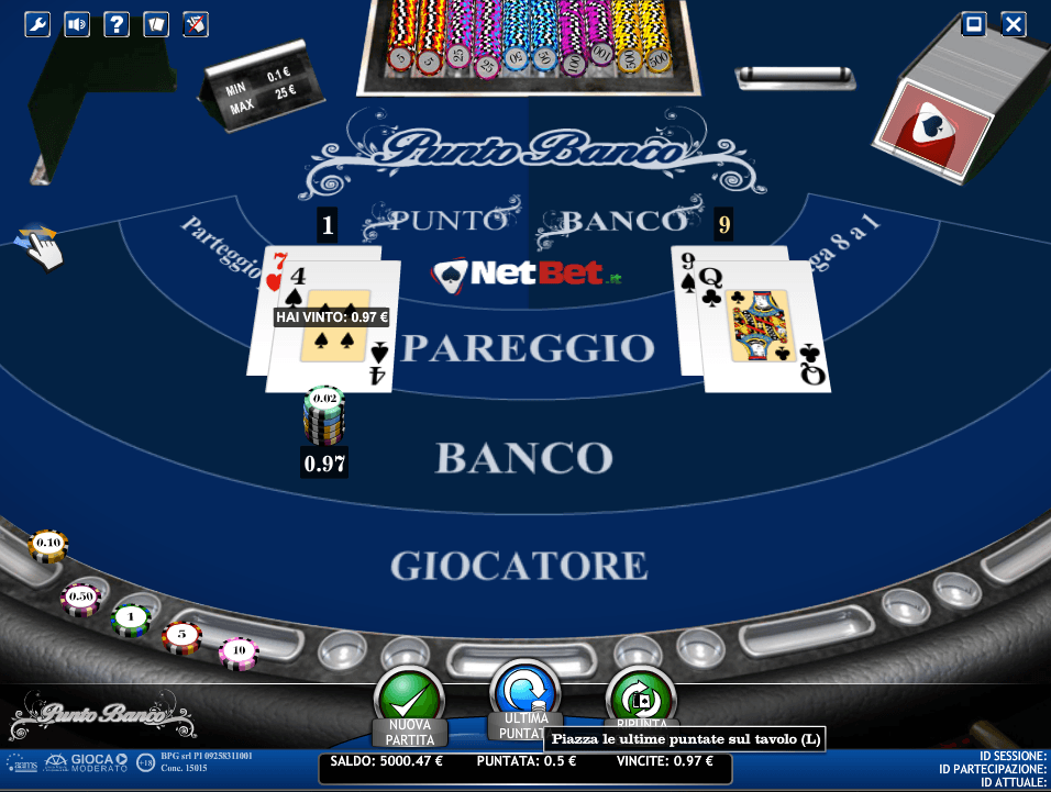 Punto Banco slot game