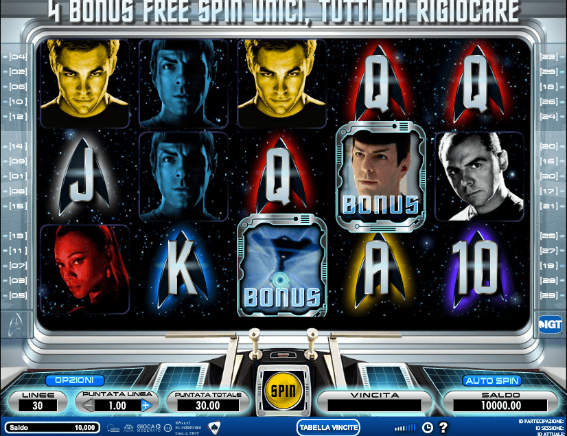 Star Trek slot game