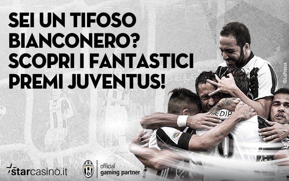 #JUVESTARGAME: Starcasinò.it premia la tua fede bianconera
