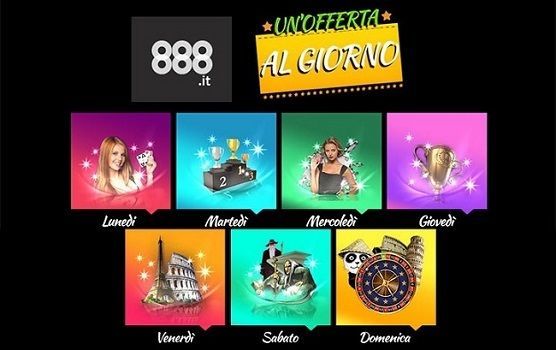 Su 888 un'offerta che non potrai rifiutare! Sette giorni di divertimento assicurato