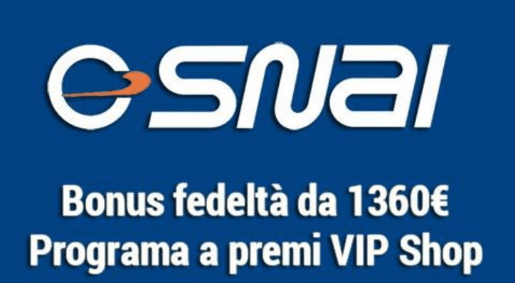 1360 euro di bonus con le slot e i casino games targati Snai