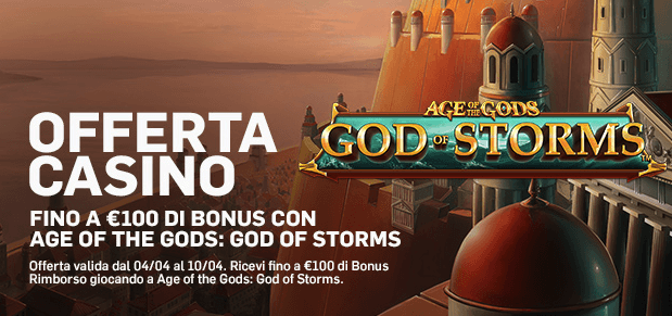 Sfida gli dei con la slot Age of the Gods: God of Storm