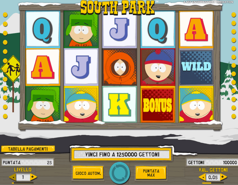 Vinti oltre 20.000€ sulla slot machine South Park